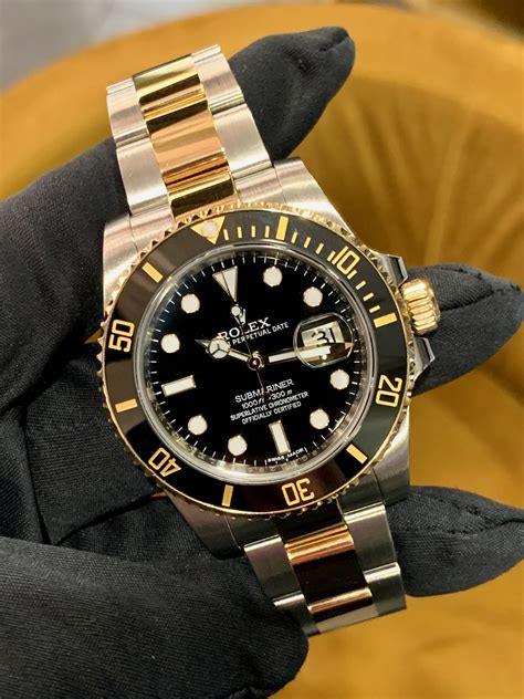 rolex submariner gold and stainless